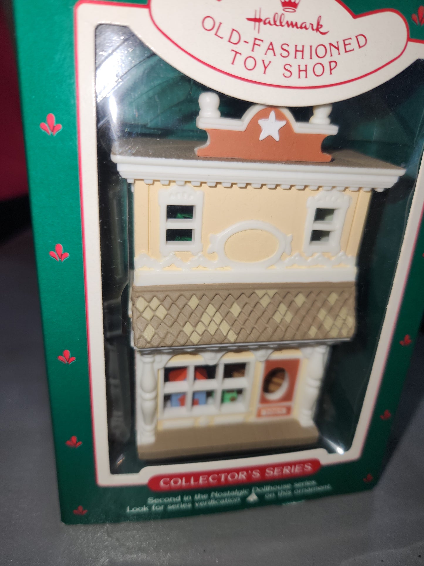 Vintage Hallmark Keepsake Ornament 1985 Old-Fashioned Toy Shop #2 Nostalgic Houses and Shops Series hh1985