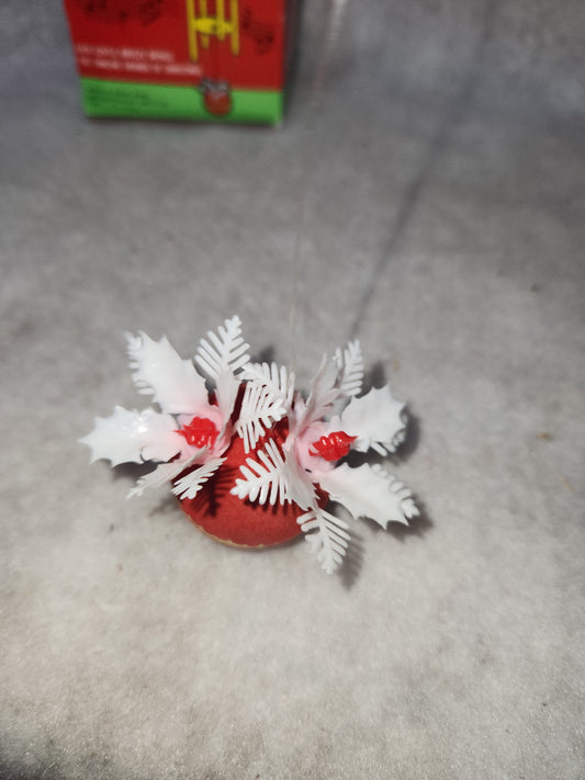 Vintage White Christmas Tree Wind Chime made Hing Kong for Amico Inc.