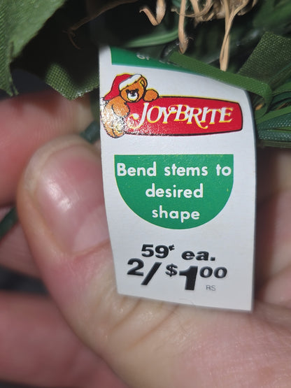 Vintage Joybrite Christmas Picks Lot of 5 Pinecone Bakuli Pods Baby's Breath jb76