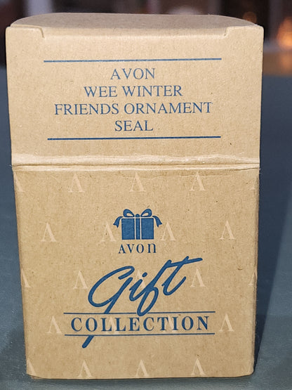 Vintage Avon Wee Winter Friends Ornaments Polar Bear, Seal, Eskimo Set of 3 Ornaments CLEARANCE