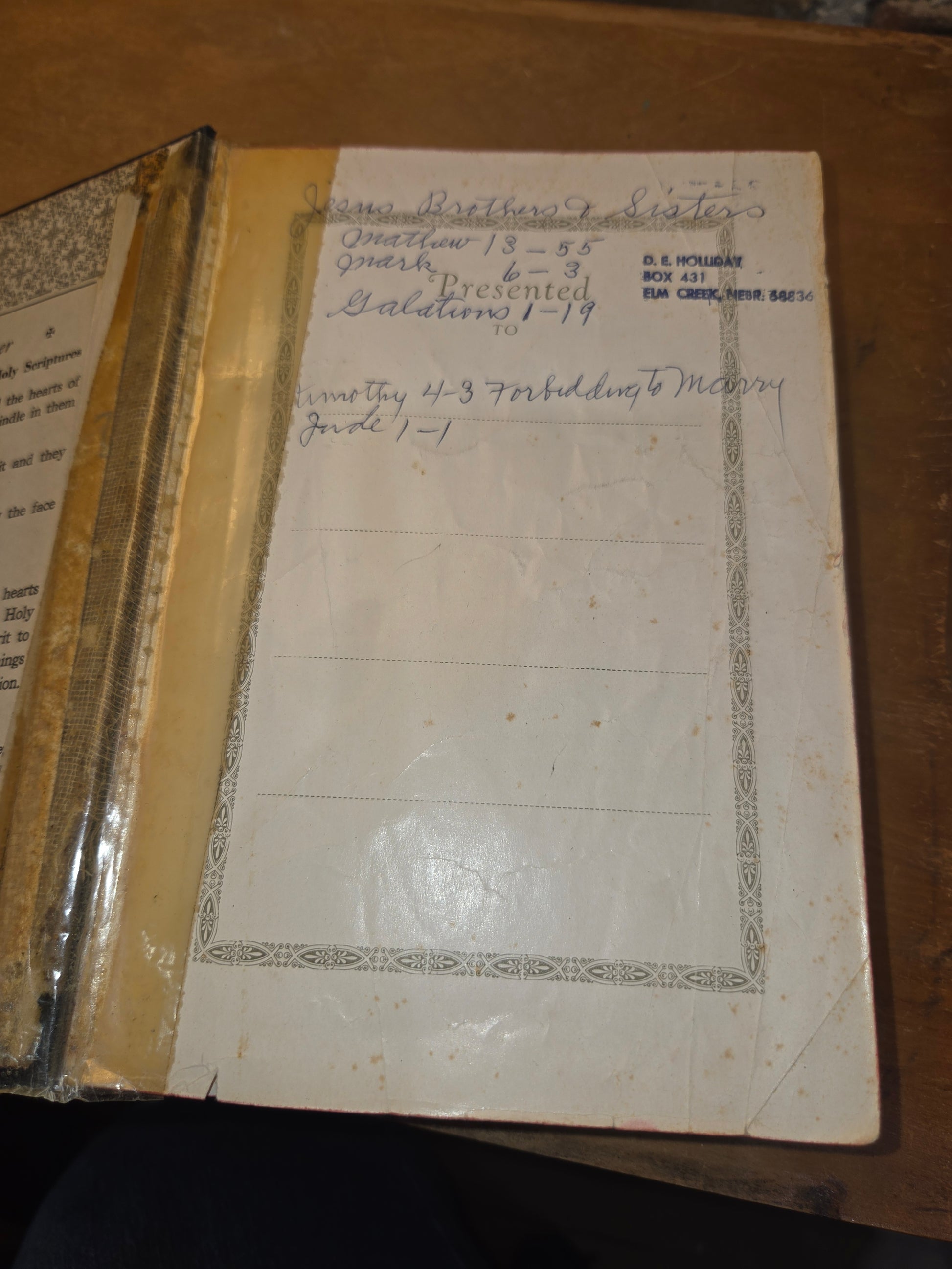 Vintage Hardcover Holy Bible New Catholic Edition 1954 vb83