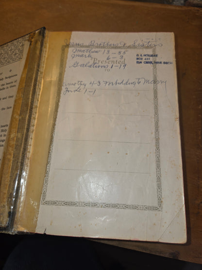 Vintage Hardcover Holy Bible New Catholic Edition 1954 vb83
