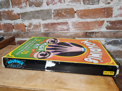 Vintage Game 1967 Houdini's Magic Kit and Tricks Book Platt & Munk Has Box As Is vg77