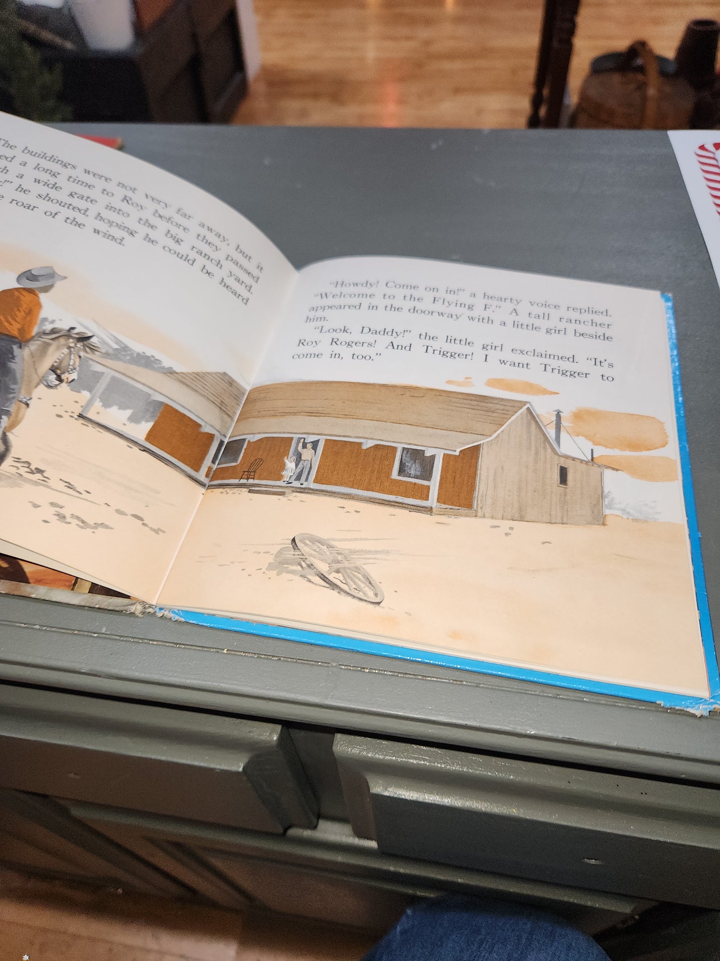 Vintage Roy Roger and the Desert Treasure written by Alice Sankey Illustrated by Paul Souza Whitman Publishing Company 1954