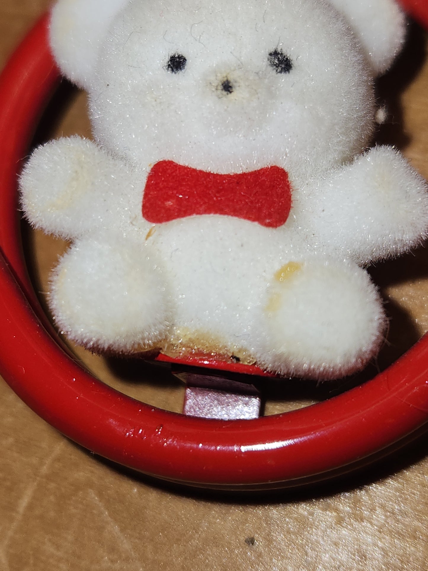 Vintage Avon Bear Ornaments Two Benches One Horn One Trumpet As IS No box