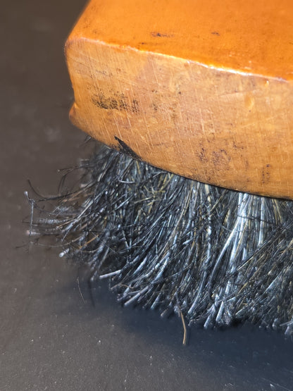Vintage Wooden Shoe Polish Brush Esquire Probable Horse Hair bh1
