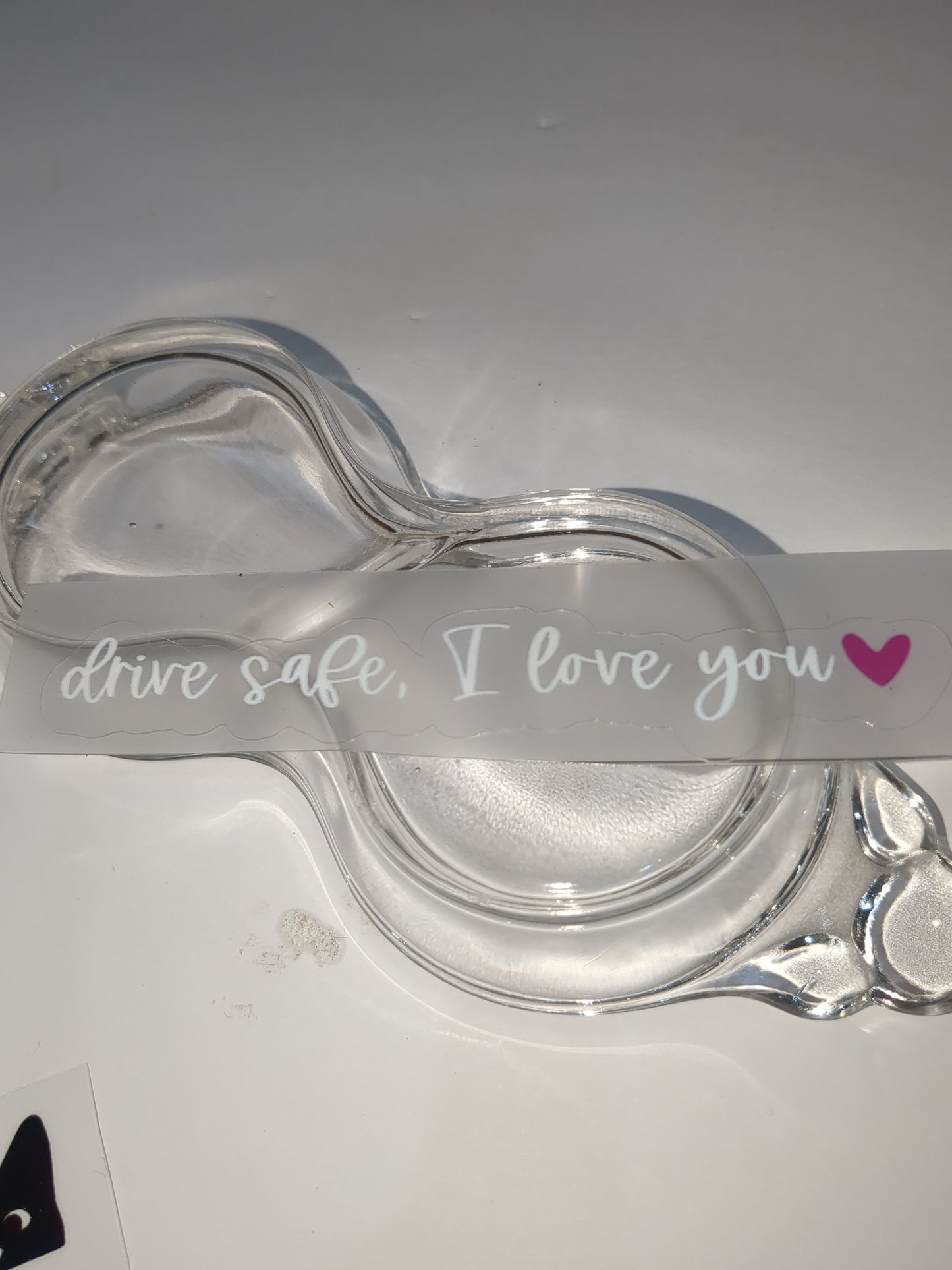 Mirror decal I love you, drive safe ❤️ d23