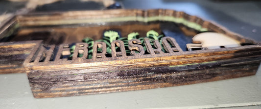 Layered Nebraska Ornament ne9