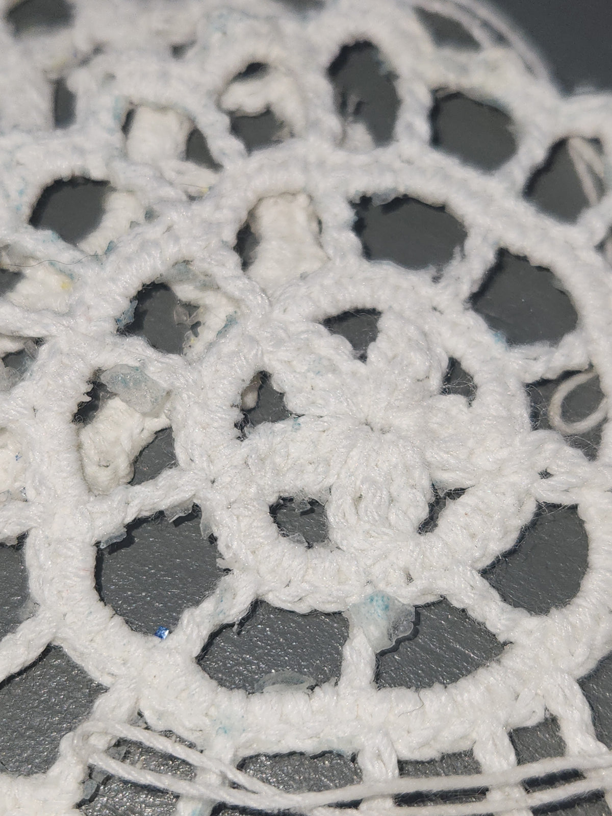 Crochet Doily Ornaments 3 1/4" Set of 8 o32