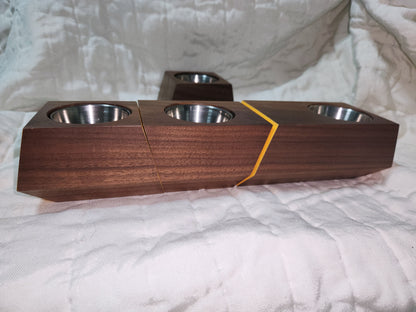 Mid-century wood planter candle holder revolution design planter MCM pl0010