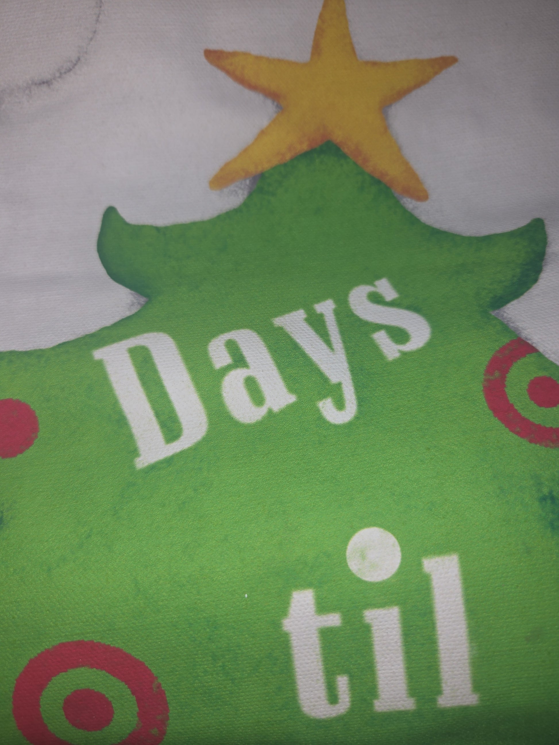 Painted Canvas Santa Advent Christmas Countdown av91