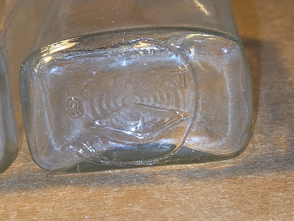 Vintage Medicine Bottles Clear Glass Illinois Glass Company Set of 3 vmb09