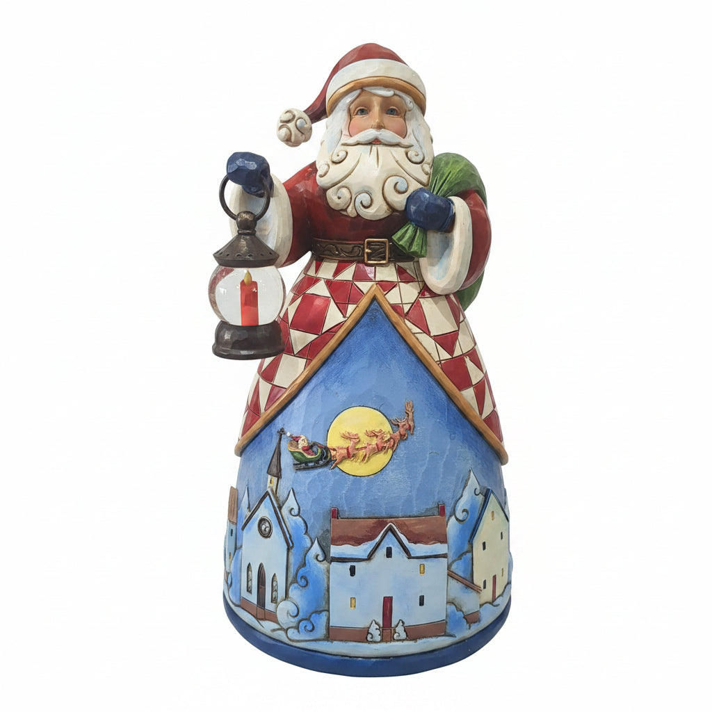Jim Shore Heartwood Creek #4025489 And to all A Good Night Santa Village Scene