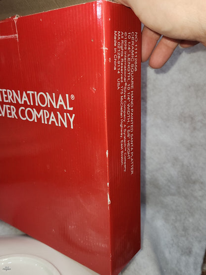 International Silver Company Square Santa Plate 10 1/4" pla99