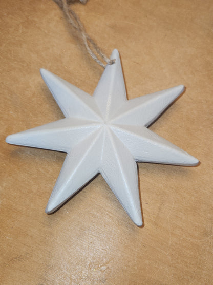 Moravian Star Ornament cream st90