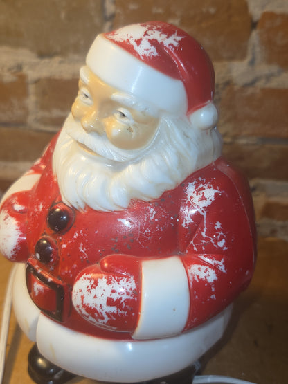 Vintage Tabletop Plastic Santa General Products Company AS IS bm8