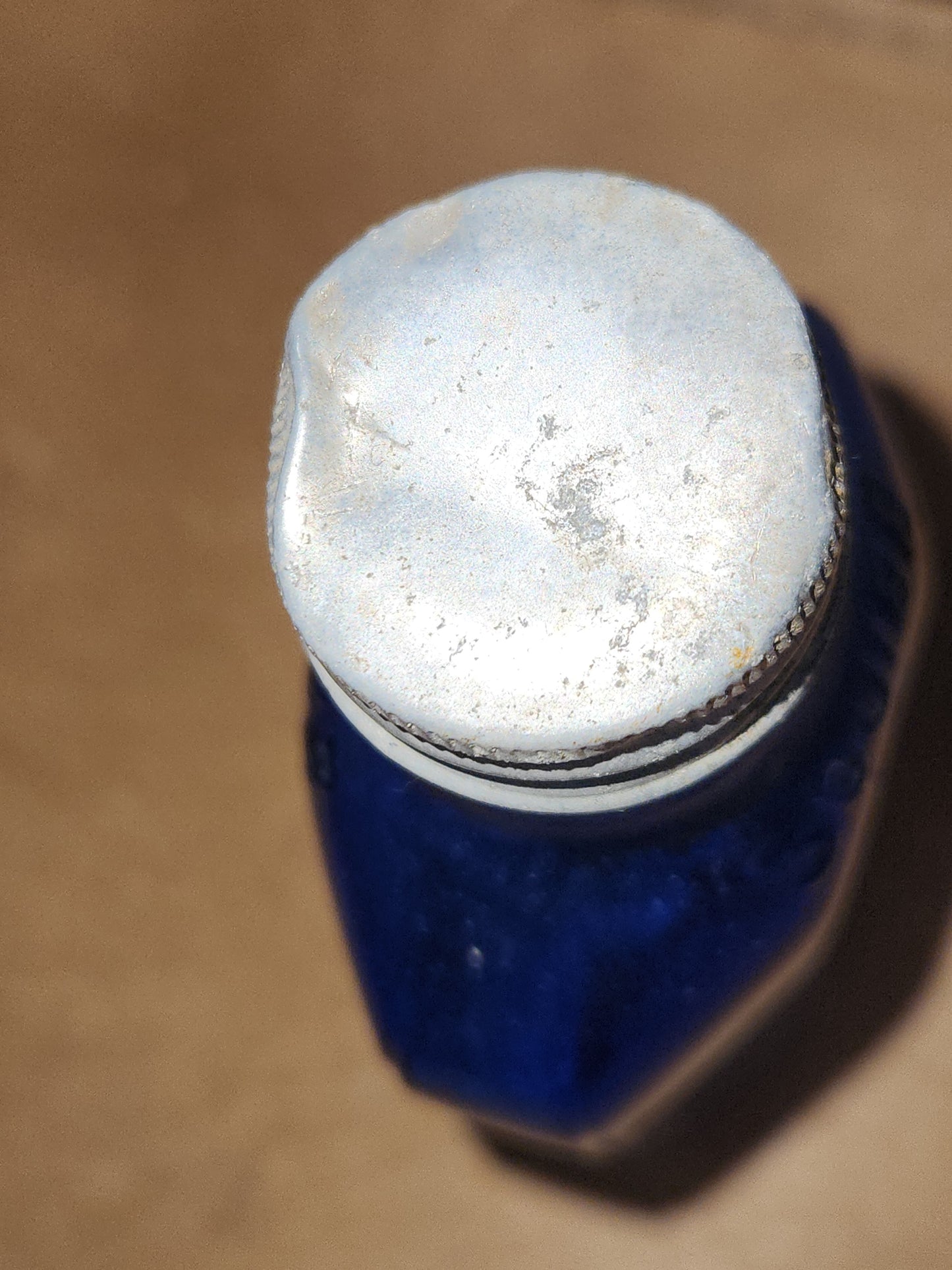 Vintage Medicine Bottle Squibb and Sons Cobalt Blue Glass. Pat. June 30, 1925 vb9