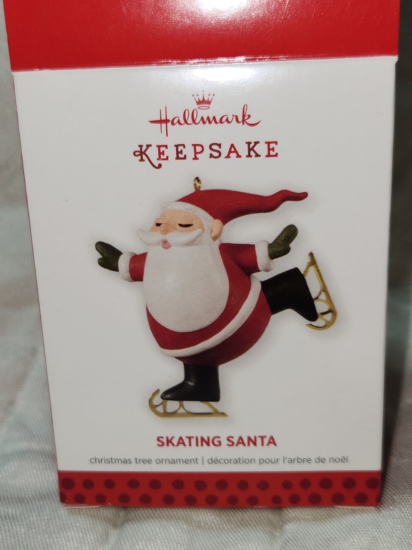 Hallmark Keepsake Ornament Skating Santa 2013 hos7