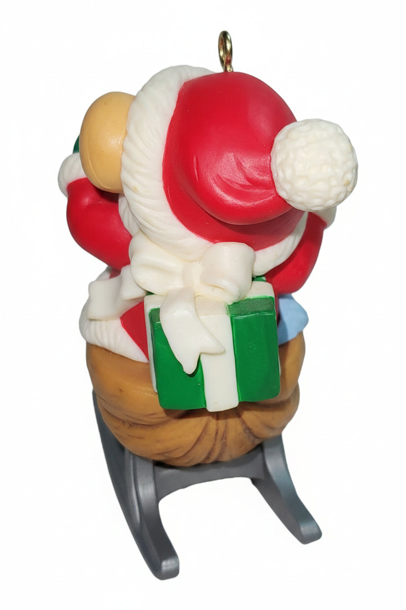 Vintage Avon Ornament Melvin P Merrymouse Christmas Sleigh 1983 NO BOX av78 CLEARANCE