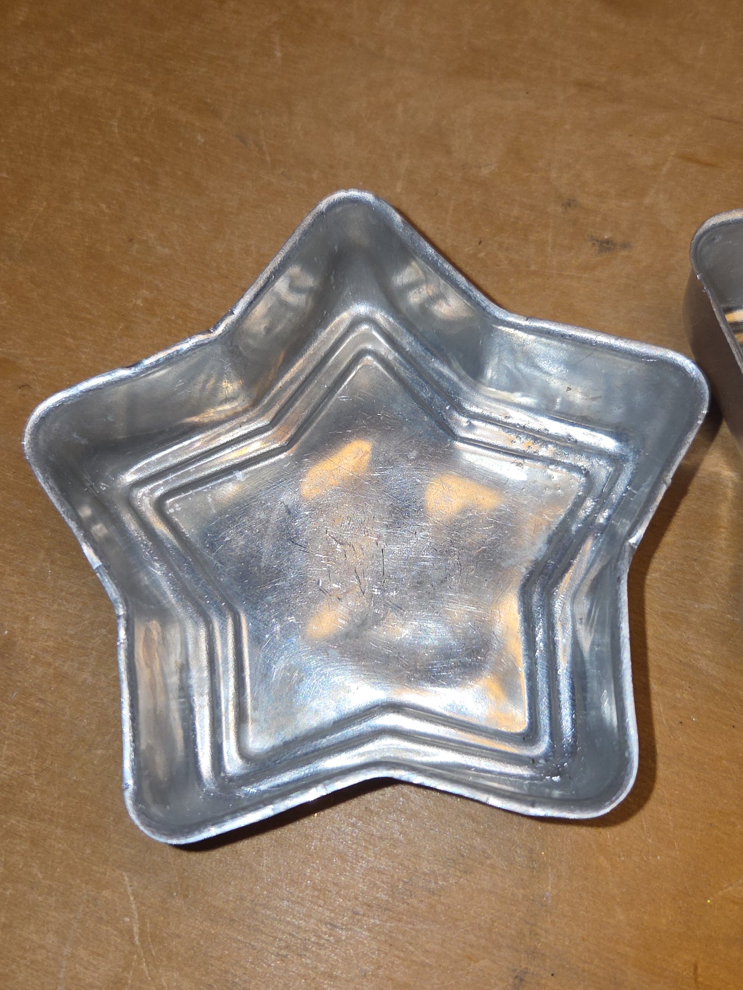 Vintage Star Aluminum Tins Molds Cake Tart Set of al51