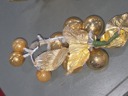 Vintage Mercury Glass Grape Cluster Ornament With Spare for Parts mg902