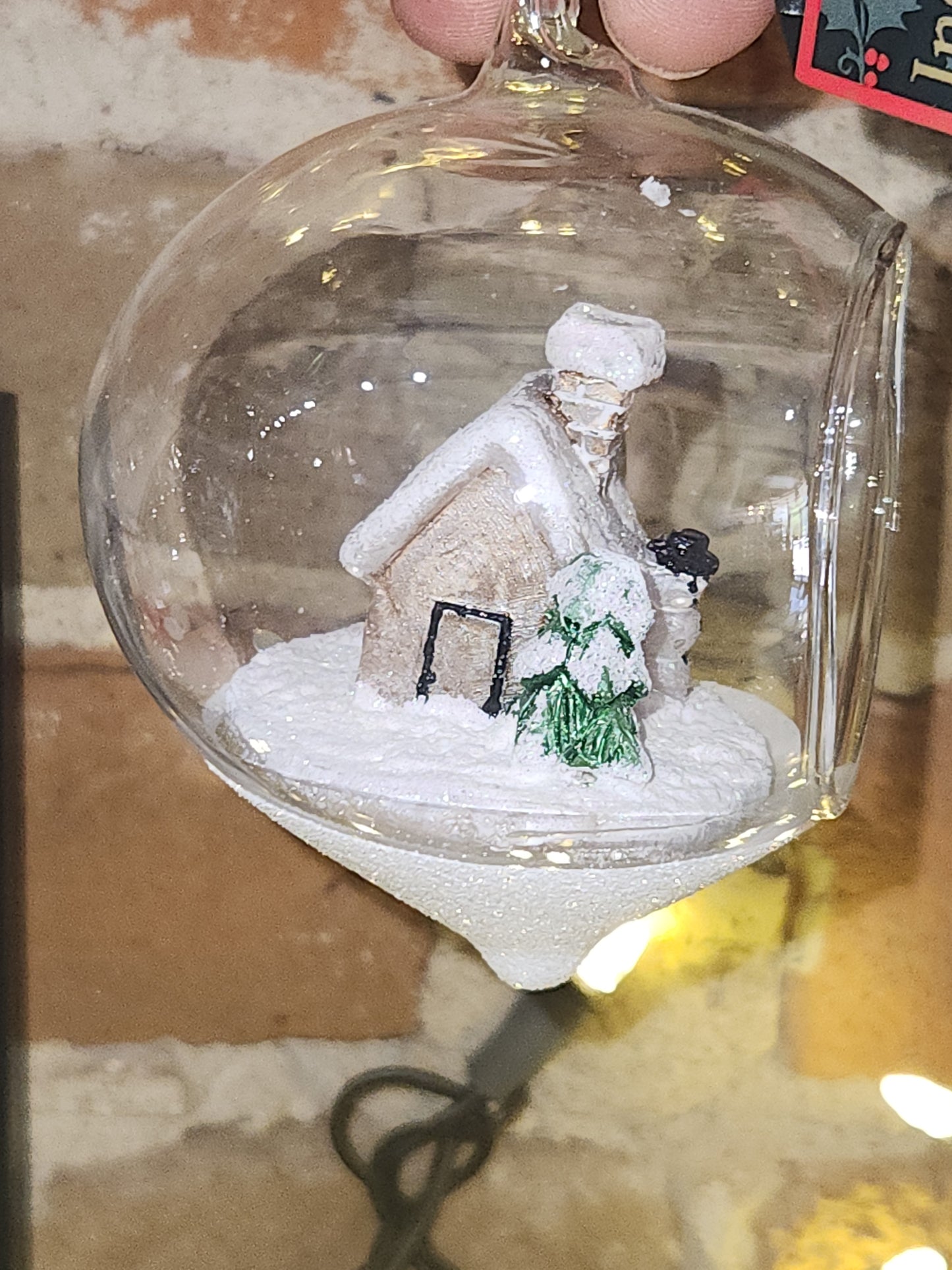 Ornament Winter House Terrarium