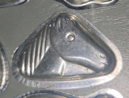 Vintage Animal Mold Chocolate Butter Candy Set of 13 Cat Fish Horse Bunny Frog Sheep Chicken Pelican vm56