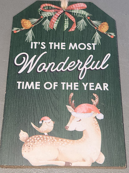 Tag ornaments it's the most wonderful time of the year to7