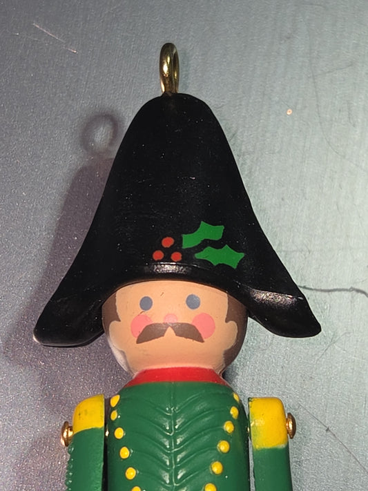 Vintage Hallmark Keepsake Ornament Miniature Clothespin Captain ornament 5th in Series 1986 hos5