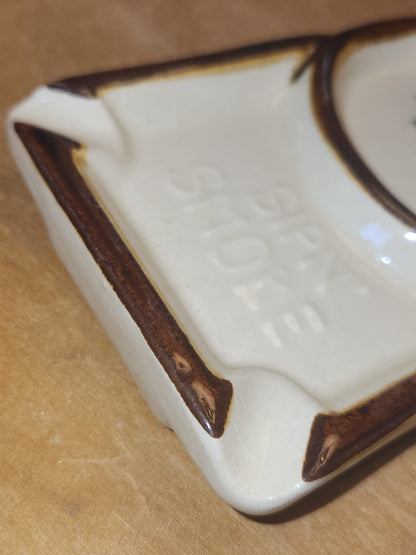 Vintage Sip N' Smoke Ceramic Ashtray Pioneer Village Minden Nebraska ash3