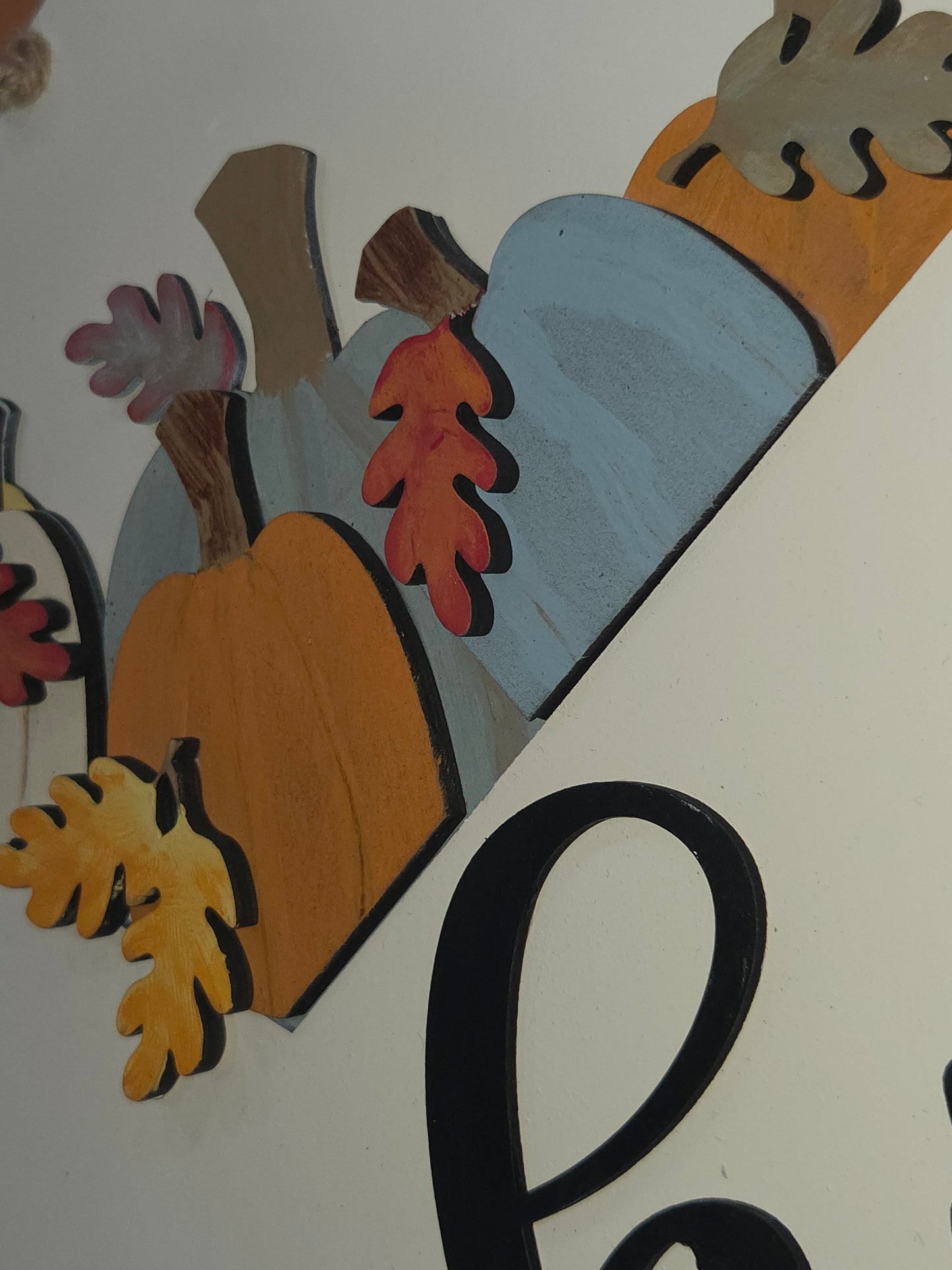 Fall Pumpkin Leaves Insert for Envelope Door Sign *sign sold seperately* EI9
