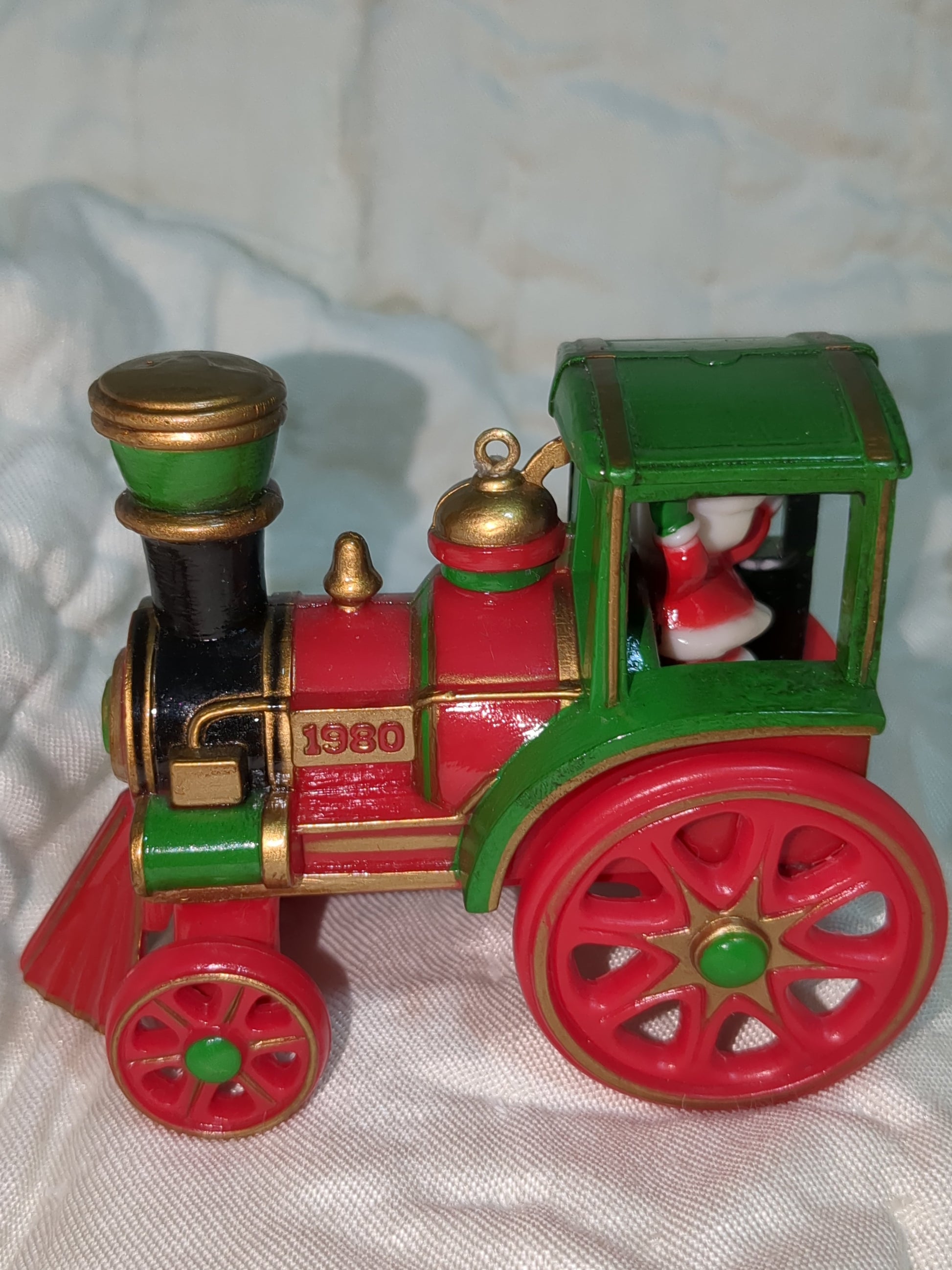 vintage Hallmark 1980 train Santa's Express Here Comes Santa #2 Santa's Travel Ornament NO BOX
