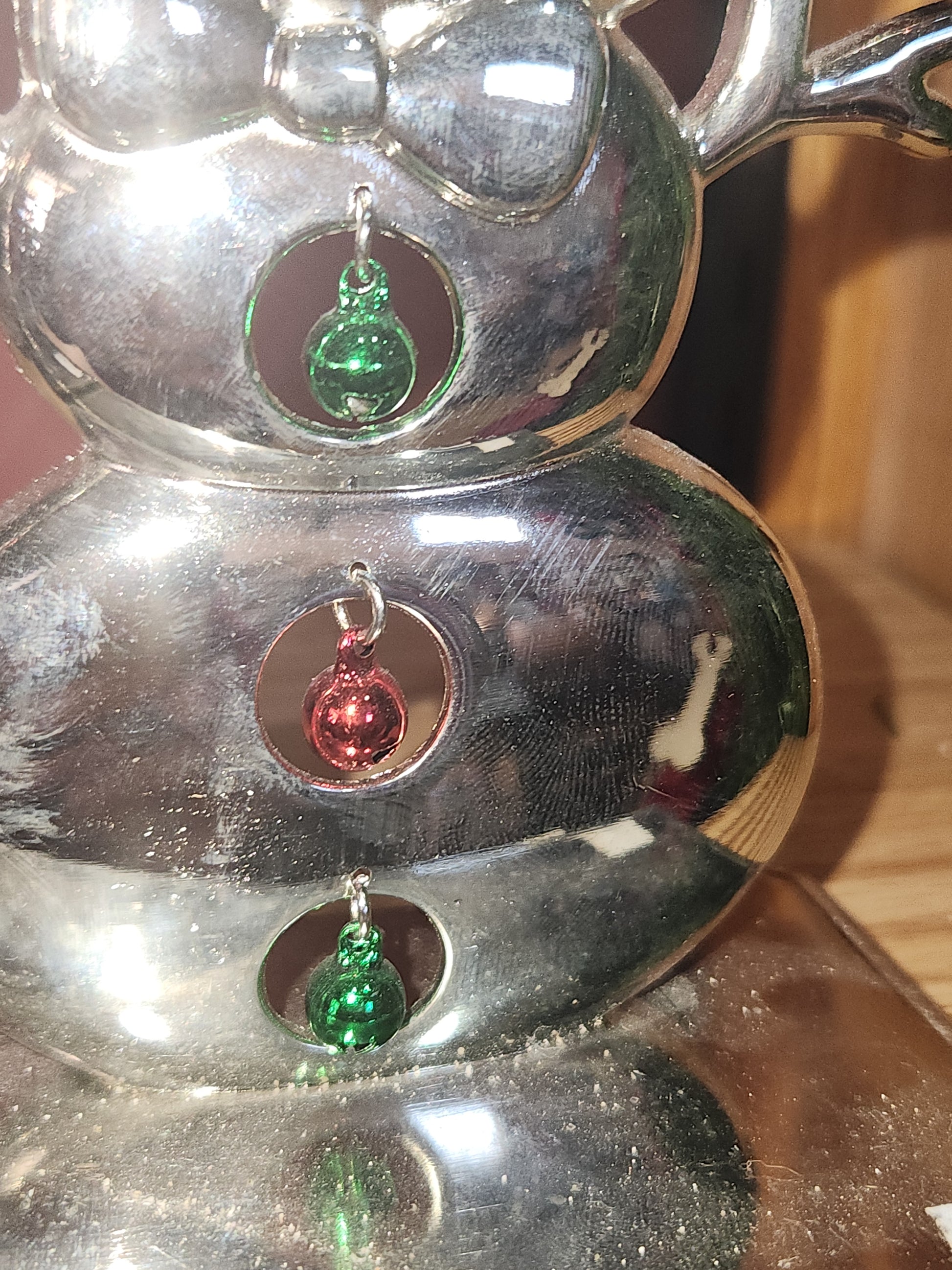 Stocking Holder Set of 2 Santa and Snowman metal sh1
