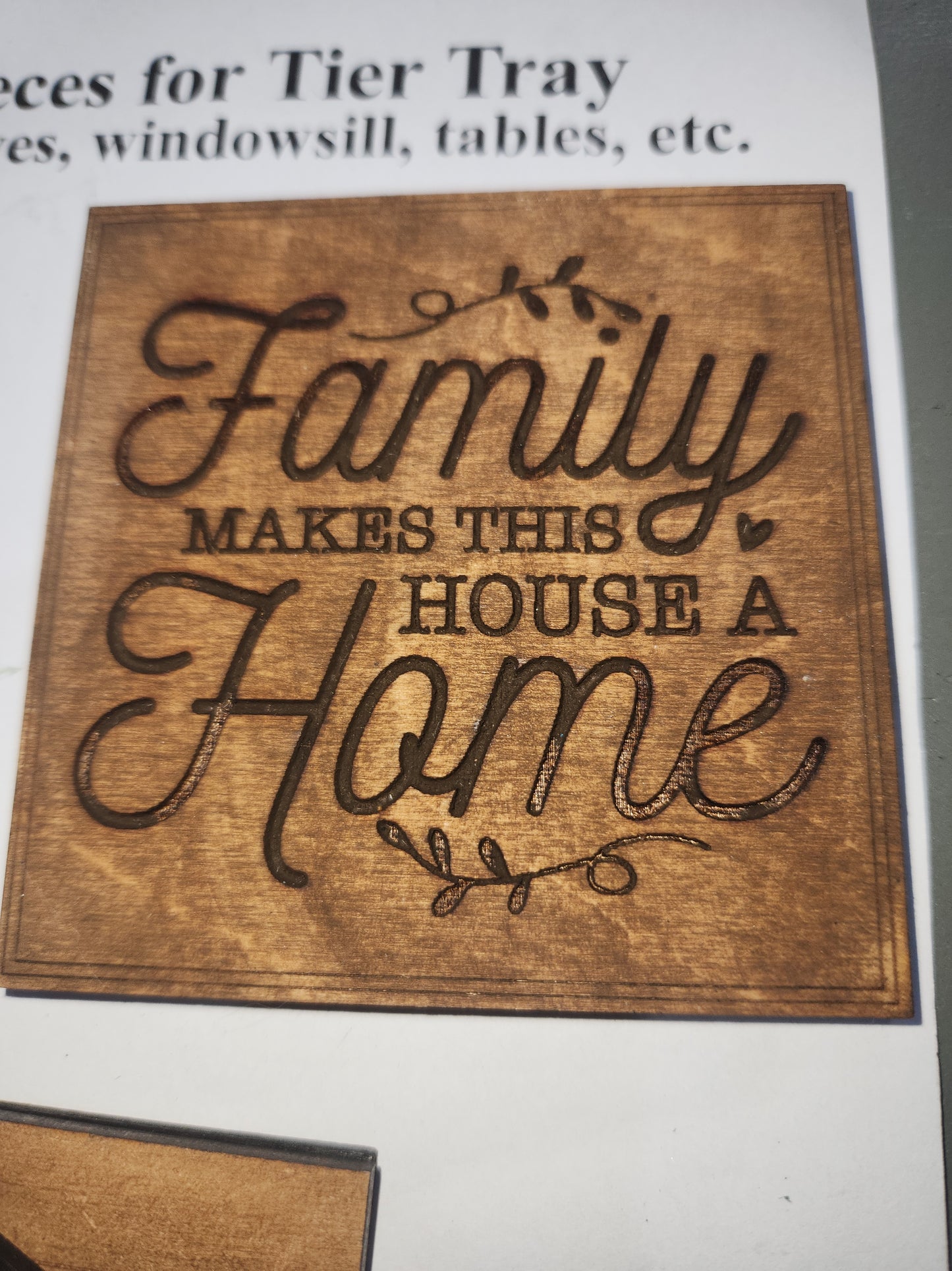 Tier Tray Decorations Handcrafted Home Barn Family Small Set tth1