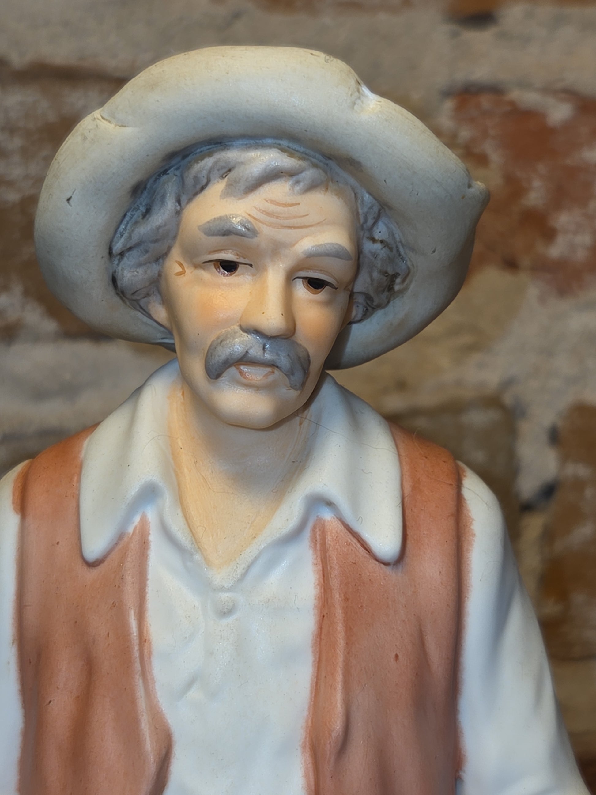 Vintage Homco Home Interior Design Denim Day Farmer 8807 Potato fii1