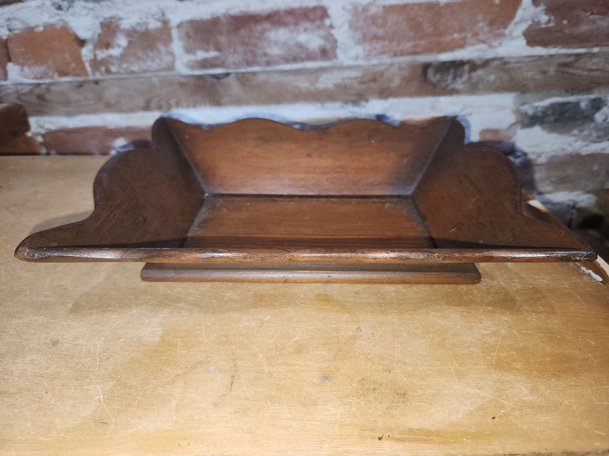 Vintage Wood Tray Trinket Candy Keys Wallet MCM 10 1/4" wt5