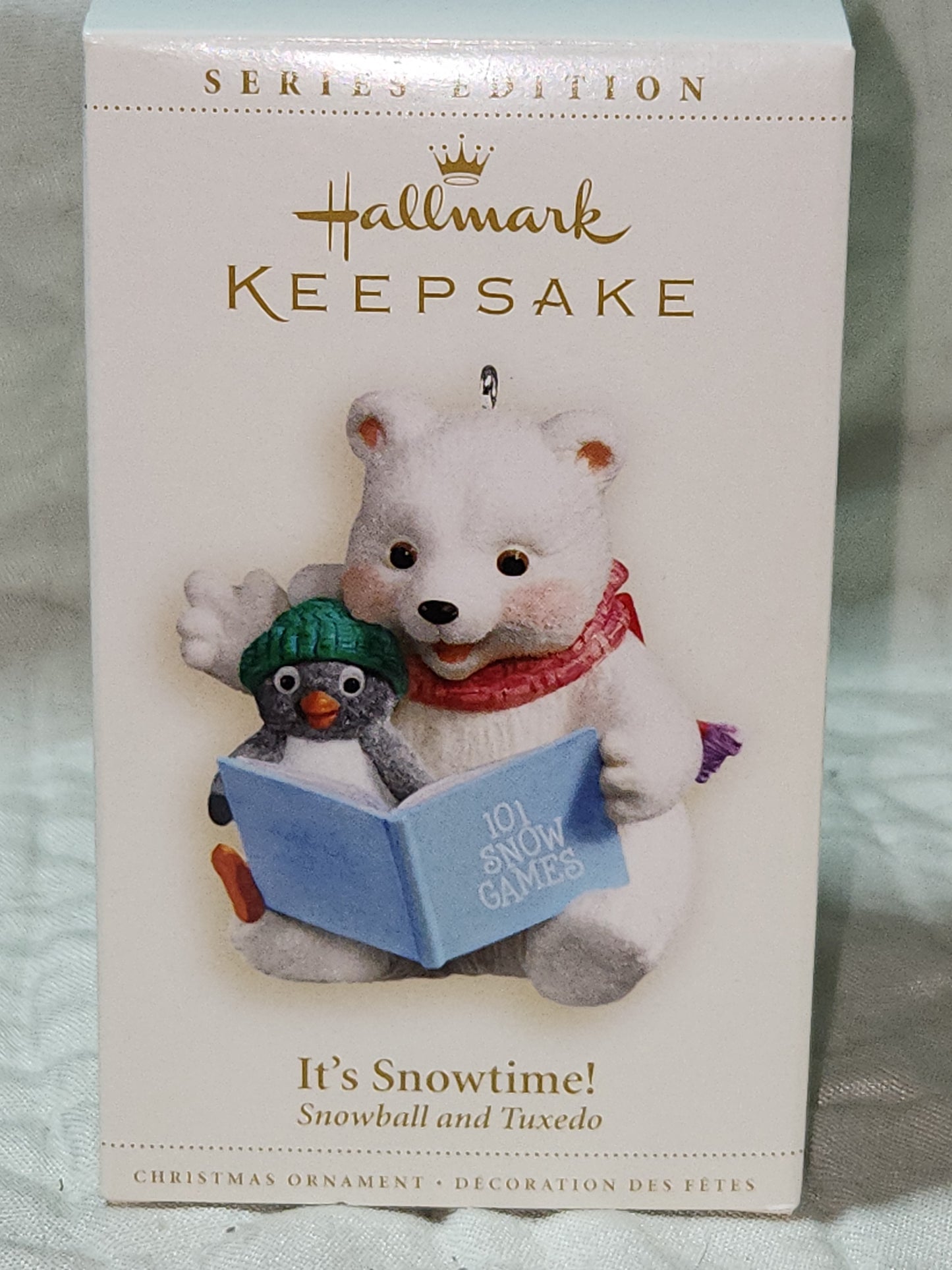 Vintage Hallmark Keepsake Ornament It's Snowtime! 6th in Snowball and Tuxedo Series NO BOX 2006