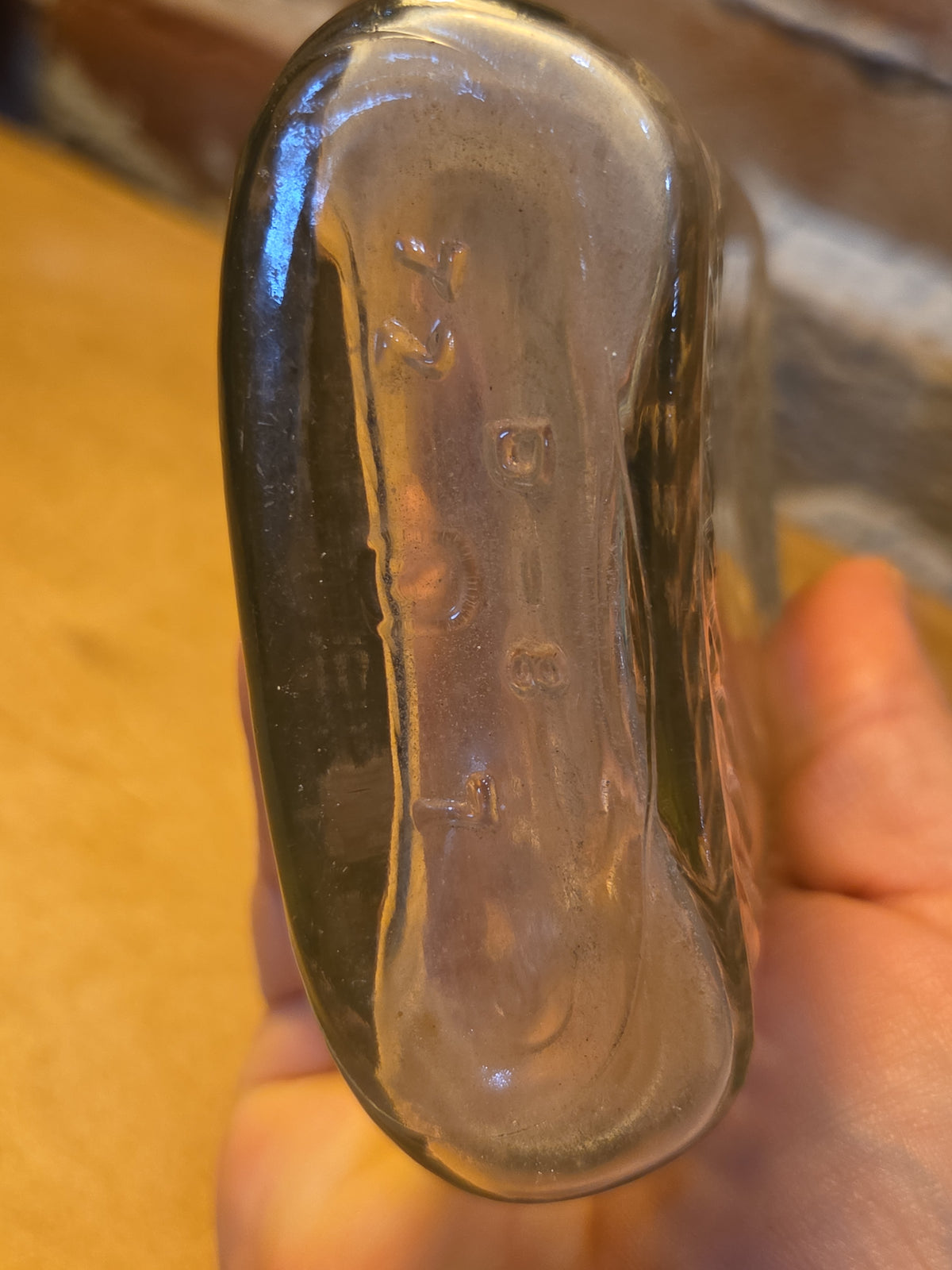 Vintage Liquor Bottle Glenmore Bourbon Clear Glass vlb2