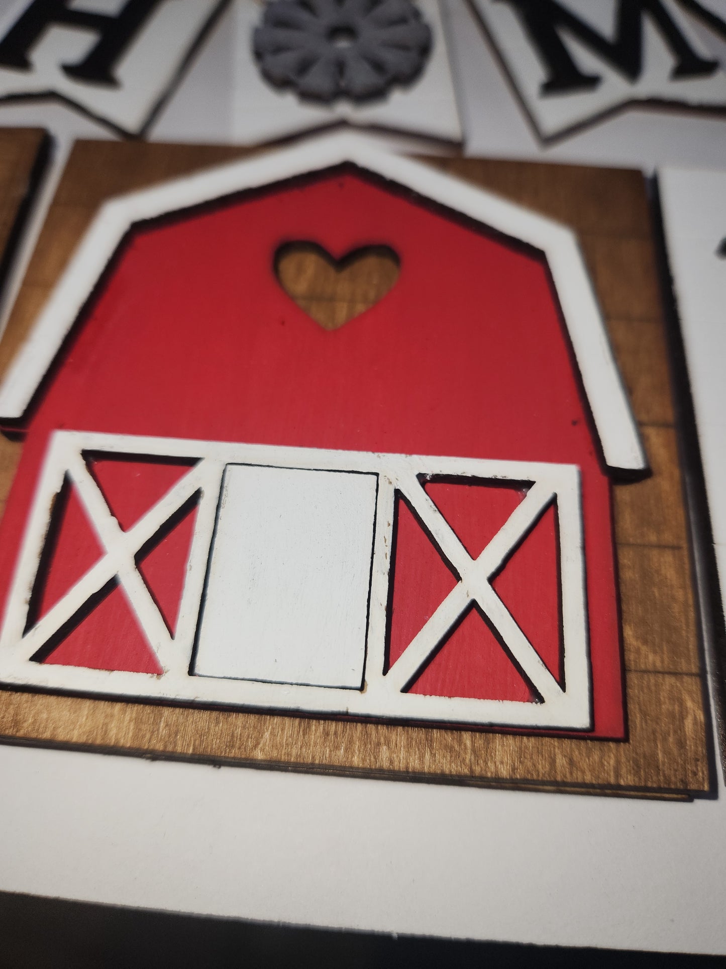 Tier Tray Decorations Handcrafted Home Barn Family Small Set tth2