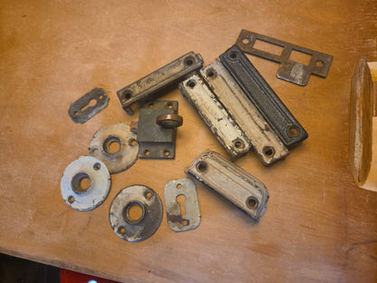 Vintage Door Knob Hardware 11 Pieces Will Not Seperate