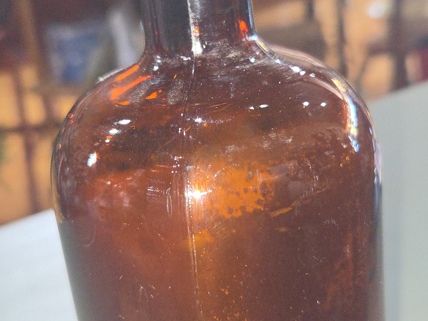 Vintage Medicine Bottles Amber Glass vmb03