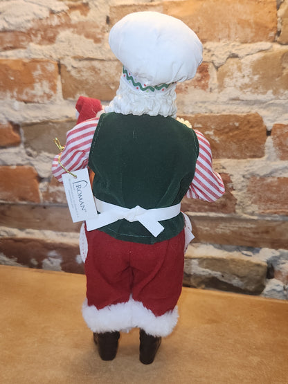 Roman Collectible Santa Baker with Gingerbread Cookie