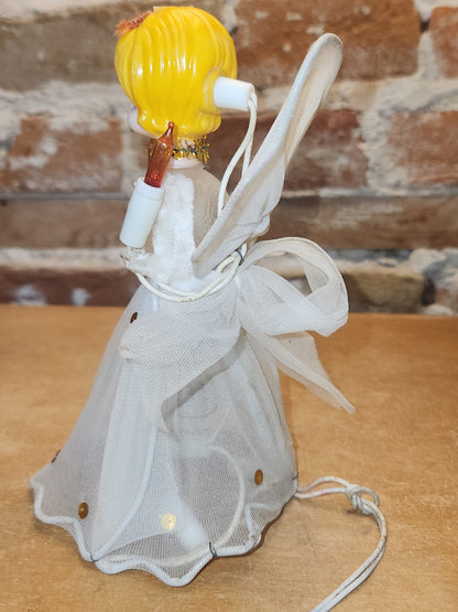 Vintage Christmas Tree Topper 7" Flashing Angel tt09