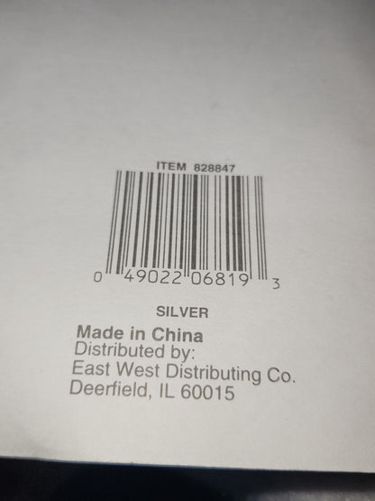 Vintage JoyBrite Poinsettia Taper Candle Holders Gold Silver NIP NOS