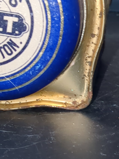 Vintage Bristol Ware Clark's Trade O.N.T. Spool Cotton Tin tin995