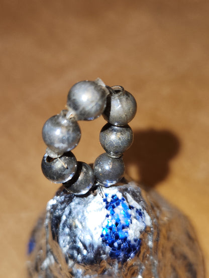 Vintage Foil Paper Mache Bell Christmas Ornaments vo87