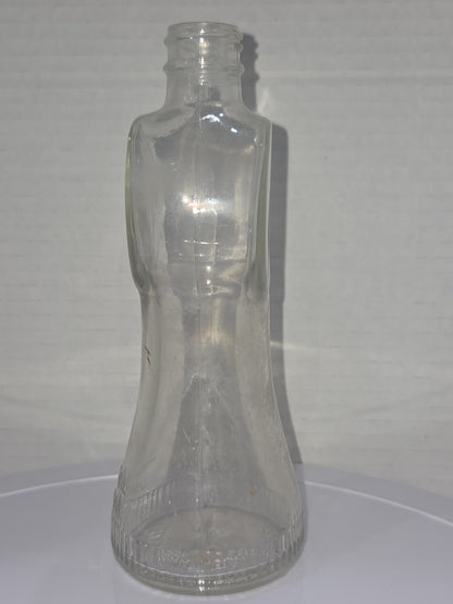 Vintage Empty Marrow's Mar-O-Oil Clear Glass Shampoo Bottle Chicago Ill No Cap vb44
