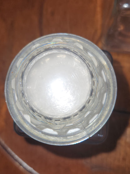 Vintage Squibb #2 set of 3 square glass jar with plastic screw on. cap nylon sp88