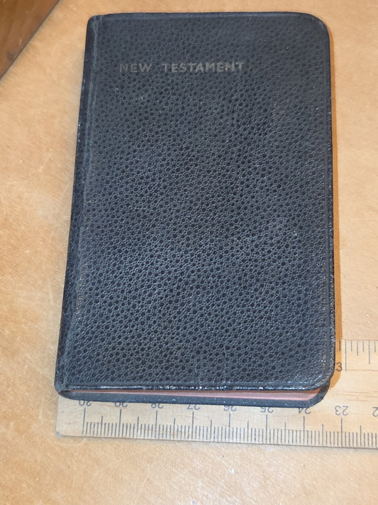 Vintage New Testament Pocket Size Collins Clear-Type Press Dated 1940s nt6