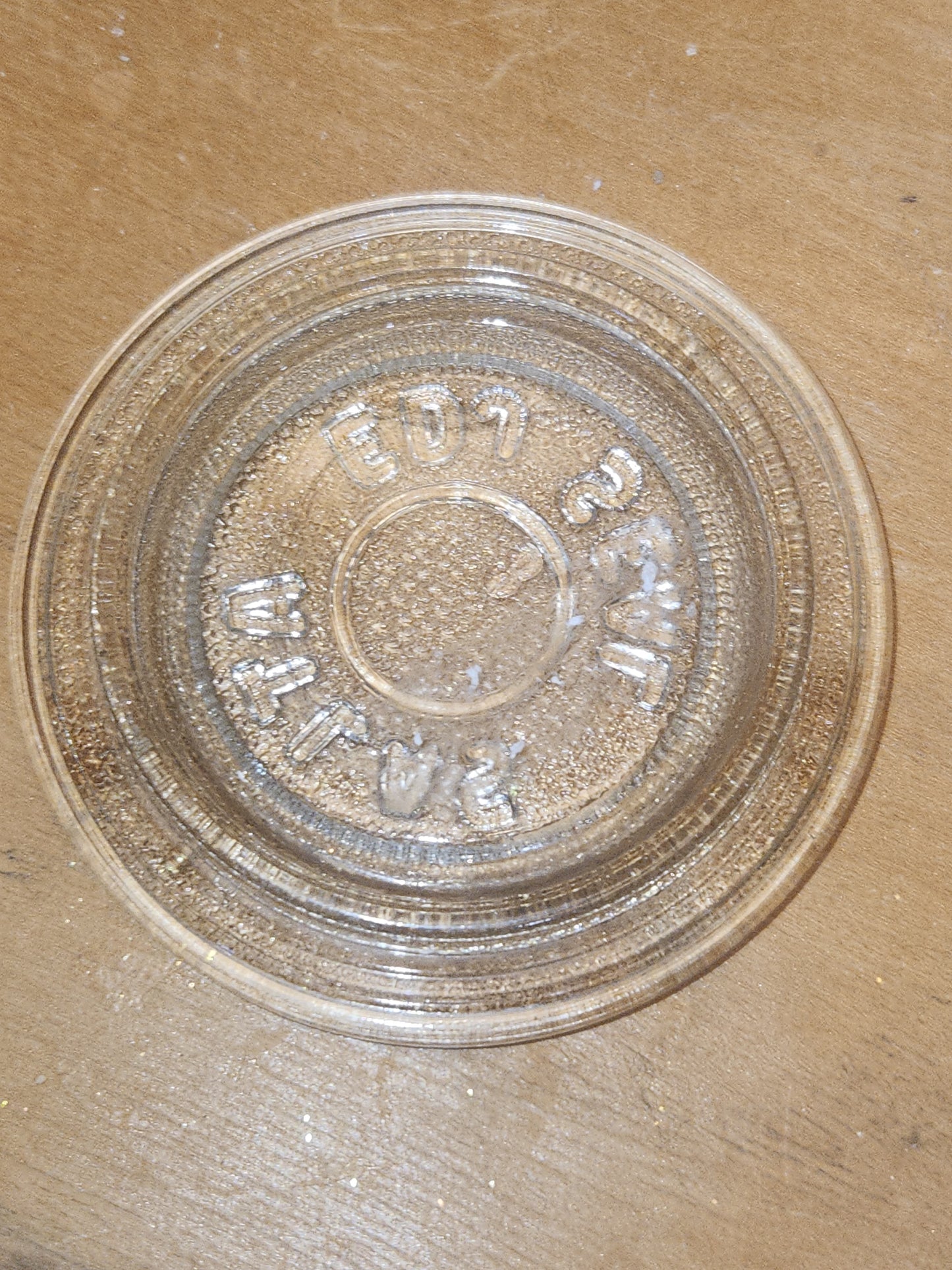 Vintage Atlas EDJ Glass Top Insert for Canning with Regular Size Metal Ring and Glass Jar Lot of 5 gl06